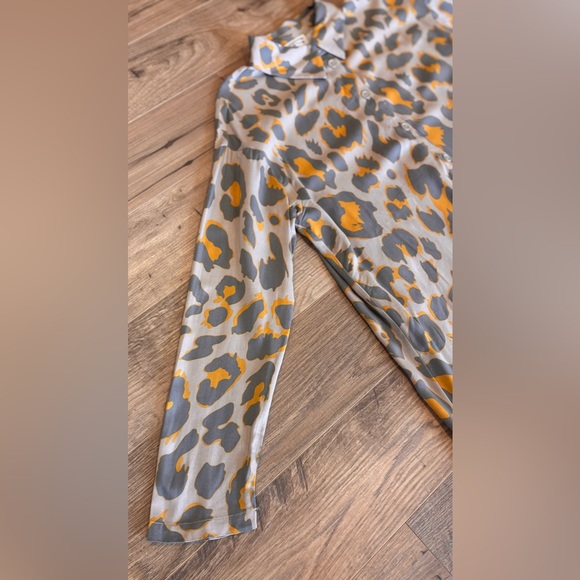 The Drop @VictoriousLogan Cheetah Print Maxi Dress Vetiver Irish Cream NWT Small - Picture 5 of 9